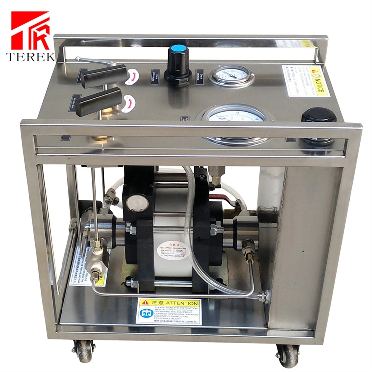 Terek 400 MPa High Pressure Pneumatic Liquid Pump Hydraulic Hydro Pipe Cylinder Tube Testing