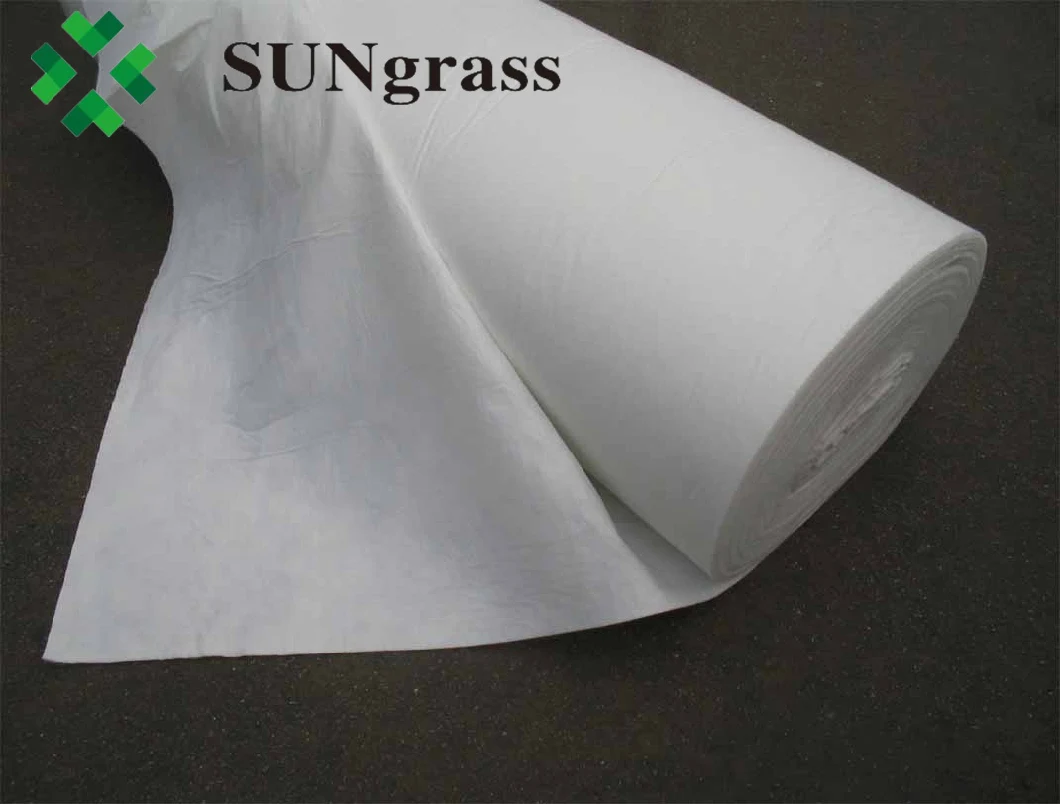 300GSM Geotextile Fabric White PP Fabric Under Artificial Turf Synthetic Turf