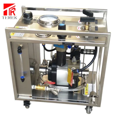 Prüfstand für hydrostatische/hydraulische/hydraulische Druckpumpen der Marke Terek für die Prüfung von Schlauchleitungen und Gasflaschen